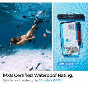 Spigen Aqua Shield A601 Universal Waterproof Case IPX8 - универсален водоустойчив калъф за смартфони до 7 инча (прозрачен) 10