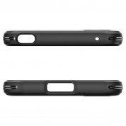 Spigen Rugged Armor Case - тънък качествен силиконов (TPU) калъф за Sony Xperia 1 V (черен) 5