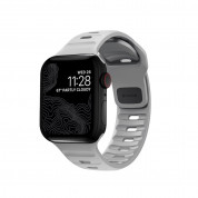 Nomad Sport Band - силиконова каишка за Apple Watch 38мм, 40мм, 41мм (сив)