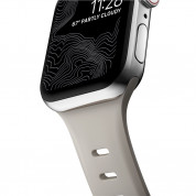 Nomad Sport Slim Band - силиконова каишка за Apple Watch 42мм, 44мм, 45мм, Ultra 49мм (светлосив) 4