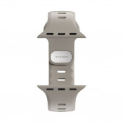 Nomad Sport Slim Band - силиконова каишка за Apple Watch 42мм, 44мм, 45мм, Ultra 49мм (светлосив) 6