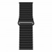 Next One Leather Loop Band - кожена магнитна каишка за Apple Watch 42мм, 44мм, 45мм, Ultra 49мм (черен) 2