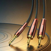 Ugreen AV170 2xRCA Male to 3.5mm Male Audio Cable - качествен аудио кабел 2xRCA (мъжко) към 3.5mm (мъжко) (200 см) (черен) 1
