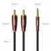 Ugreen AV170 2xRCA Male to 3.5mm Male Audio Cable - качествен аудио кабел 2xRCA (мъжко) към 3.5mm (мъжко) (200 см) (черен) 11