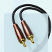 Ugreen AV170 2xRCA Male to 3.5mm Male Audio Cable - качествен аудио кабел 2xRCA (мъжко) към 3.5mm (мъжко) (200 см) (черен) 9