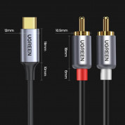 Ugreen USB-C Male to 2xRCA Male Cable - кабел USB-C мъжко към 2xRCA (чинча) мъжко за устройства с USB-C порт (150 см) (черен) 8
