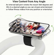 Belkin Magnetic Fitness Phone Mount - магнитна поставка за велоергометър или други фитнес уреди за iPhone с MagSafe (черен) 5