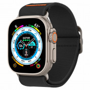 Spigen Lite Fit Ultra Watch Band - лека текстилна каишка за Apple Watch 42мм, 44мм, 45мм, Ultra 49мм (черен)