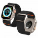 Spigen Lite Fit Ultra Watch Band - лека текстилна каишка за Apple Watch 42мм, 44мм, 45мм, Ultra 49мм (черен) 12