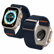 Spigen Lite Fit Ultra Watch Band - лека текстилна каишка за Apple Watch 42мм, 44мм, 45мм, Ultra 49мм (тъмносин) 11