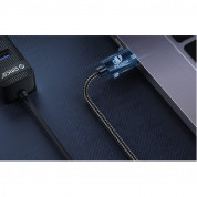 Orico USB-A to USB-C Extension Cable (ACF31-10-BK-BP) - удължителен кабел USB-A мъжко към USB-C женско (100 см) (черен) 2