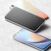 Ringke Tempered Glass Screen Protector Case Friendly 2 Pack - 2 броя стъклени защитни покрития за дисплея на Samsung Galaxy A34 5G (прозрачен) 2