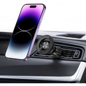 Tech-Protect N54 Magnetic Vent Car Mount - магнитна поставка за радиатора на кола за iPhone с MagSafe (черен) 6