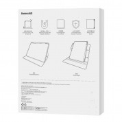 Baseus Minimalist Series Magnetic Protective Case - полиуретанов калъф с отделящ се кейс за iPad Pro 12.9 M2 (2022), iPad Pro 12.9 M1 (2021), iPad Pro 12.9 (2020) (черен) 6