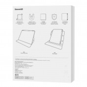 Baseus Minimalist Series Magnetic Protective Case - полиуретанов калъф с отделящ се кейс за iPad Pro 12.9 M2 (2022), iPad Pro 12.9 M1 (2021), iPad Pro 12.9 (2020) (син) 6
