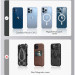 ESR Halolock Shift Magnetic MagSafe Wireless Charging Stand 15W - настолна поставка за безжично зареждане на iPhone с MagSafe (бял)	 12