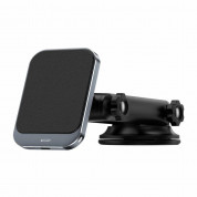 Tech-Protect MM15W-V2 MagSafe Dashboard Car Mount 15W - магнитна поставка за таблото или стъклото на кола с безжично зареждане за iPhone с MagSafe (черен) 2