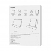 Baseus Minimalist Series Magnetic Protective Case - полиуретанов калъф с отделящ се кейс за iPad Air 5 (2022), iPad Air 4 (2020), iPad Pro 11 M2 (2022), iPad Pro 11 M1 (2021), iPad Pro 11 (2020), iPad Pro 11 (2018) (син) 6