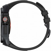 Kingxbar Watch Strap and Case CYF140 - удароустойчив TPU кейс от най-висок клас с вградена каишка за Apple Watch 45мм (черен) 2