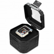 Kingxbar Watch Strap and Case CYF140 - удароустойчив TPU кейс от най-висок клас с вградена каишка за Apple Watch 45мм (черен) 5