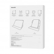 Baseus Minimalist Series Magnetic Protective Case - полиуретанов калъф с отделящ се кейс за iPad 9 (2021), iPad 8 (2020), iPad 7 (2019) (черен) 6