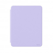 Baseus Minimalist Series Magnetic Protective Case - полиуретанов калъф с отделящ се кейс за iPad 9 (2021), iPad 8 (2020), iPad 7 (2019) (лилав) 4