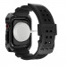 Kingxbar Watch Strap and Case CYF134 - удароустойчив алуминиев кейс от най-висок клас с вградена каишка за Apple Watch 45мм (черен) 3