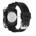 Kingxbar Watch Strap and Case CYF134 - удароустойчив алуминиев кейс от най-висок клас с вградена каишка за Apple Watch 45мм (сребрист) 3