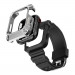 Kingxbar Watch Strap and Case CYF134 - удароустойчив алуминиев кейс от най-висок клас с вградена каишка за Apple Watch 45мм (сребрист) 2