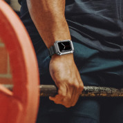 Kingxbar Watch Strap and Case CYF134 - удароустойчив алуминиев кейс от най-висок клас с вградена каишка за Apple Watch 45мм (сребрист) 10