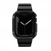 Kingxbar 2in1 Watch Strap and Case CYF537 - удароустойчив TPU кейс с вградена каишка за Apple Watch 44мм, 45мм (черен) 3