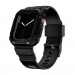 Kingxbar 2in1 Watch Strap and Case CYF537 - удароустойчив TPU кейс с вградена каишка за Apple Watch 44мм, 45мм (черен) 1