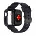 Kingxbar 2in1 Watch Strap and Case CYF537 - удароустойчив TPU кейс с вградена каишка за Apple Watch 44мм, 45мм (сив) 6