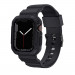 Kingxbar 2in1 Watch Strap and Case CYF537 - удароустойчив TPU кейс с вградена каишка за Apple Watch 44мм, 45мм (сив) 5