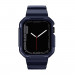 Kingxbar 2in1 Watch Strap and Case CYF537 - удароустойчив TPU кейс с вградена каишка за Apple Watch 44мм, 45мм (син) 3