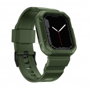 Kingxbar 2in1 Watch Strap and Case CYF537 for Apple Watch 44mm, 45mm (green) 1