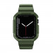 Kingxbar 2in1 Watch Strap and Case CYF537 - удароустойчив TPU кейс с вградена каишка за Apple Watch 44мм, 45мм (зелен) 3