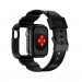 Kingxbar 2in1 Watch Strap and Case CYF106 - удароустойчив TPU кейс с вградена каишка за Apple Watch 40мм, 41мм (черен) 7