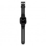 Kingxbar 2in1 Watch Strap and Case CYF106 - удароустойчив TPU кейс с вградена каишка за Apple Watch 40мм, 41мм (черен) 8