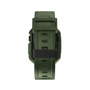 Kingxbar 2in1 Watch Strap and Case CYF106 - удароустойчив TPU кейс с вградена каишка за Apple Watch 40мм, 41мм (зелен) 3