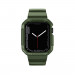Kingxbar 2in1 Watch Strap and Case CYF106 - удароустойчив TPU кейс с вградена каишка за Apple Watch 40мм, 41мм (зелен) 3