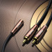 Ugreen AV198 2xRCA Male to 3.5mm Female Audio Cable - качествен аудио кабел 2xRCA (мъжко) към 3.5мм аудио жак (женски) (300 см) (черен-кафяв)  3