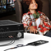 Ugreen AV198 2xRCA Male to 3.5mm Female Audio Cable - качествен аудио кабел 2xRCA (мъжко) към 3.5мм аудио жак (женски) (300 см) (черен-кафяв)  5