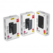 Dudao Magnetic Wireless Charging Power Bank 10000 mAh 15W - преносима външна батерия с USB-C порт, USB-A изход и безжично зареждане с MagSafe (тъмносив) 7