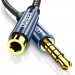 Ugreen AV118 Audio Extension Cable - удължителен аудио кабел 3.5 mm женско към 3.5 mm мъжко (100 см) (син)  2