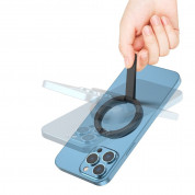 Stoyobe HF-IV Magnetic Ring Phone Holder - магнитен пръстен с поставка за прикрепяне към iPhone с MagSafe (черен) 5