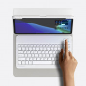 Baseus Brilliance Keyboard Case (ARJK000002) - кожен калъф и безжична блутут клавиатура за iPad Pro 11 M1 (2021), iPad Pro 11 (2020), iPad Pro 11 (2018) (бял) 7