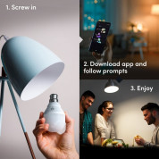 LIFX Mini Wi-Fi Smart LED Light Bulb E27 - смарт LED крушка с безжично управление, работеща с Apple HomeKit, Google Assistant и Amazon Alexa (бял) 4