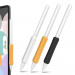Stoyobe Apple Pencil Silicone Holder Grip Set - 3 броя силиконов грип за Apple Pencil, Apple Pencil 2 (черен, оранжев, бял) 1