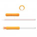 Stoyobe Apple Pencil Silicone Holder Grip Set - 3 броя силиконов грип за Apple Pencil, Apple Pencil 2 (черен, оранжев, бял) 6